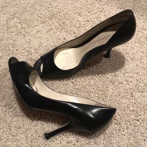 Nice black leather heels